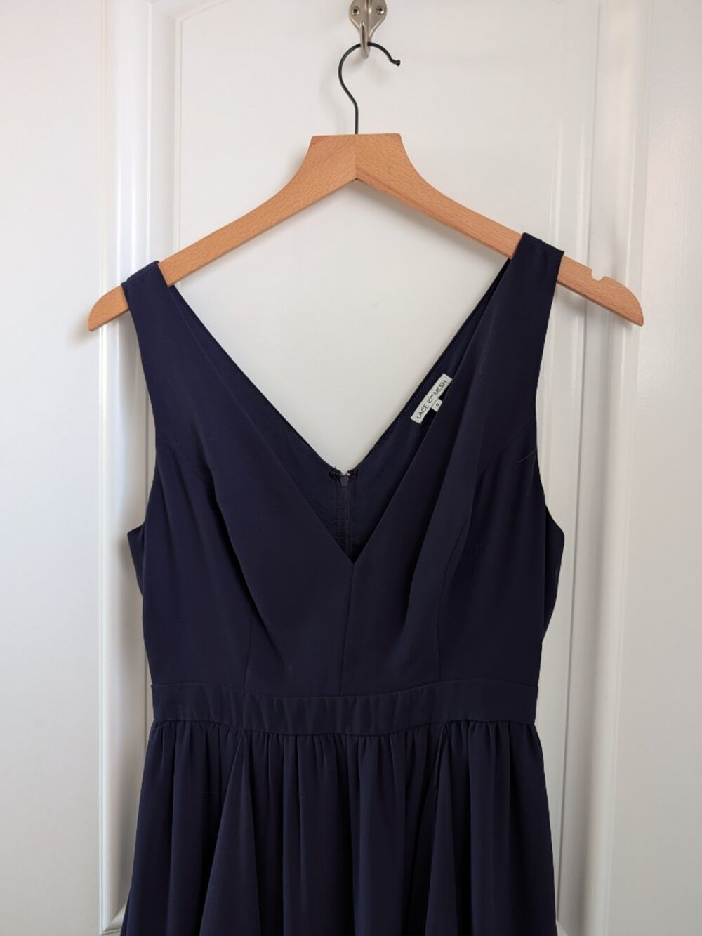 Lace & Mesh Ruffled Maxi Dress - Picture 2 of 7